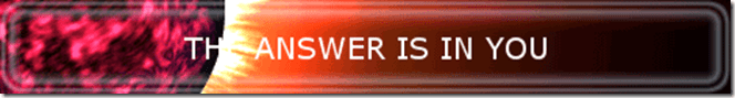 THEANSWER IS IN YOU